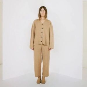 James Street Co Loft Ribbed Pant - Camel - M